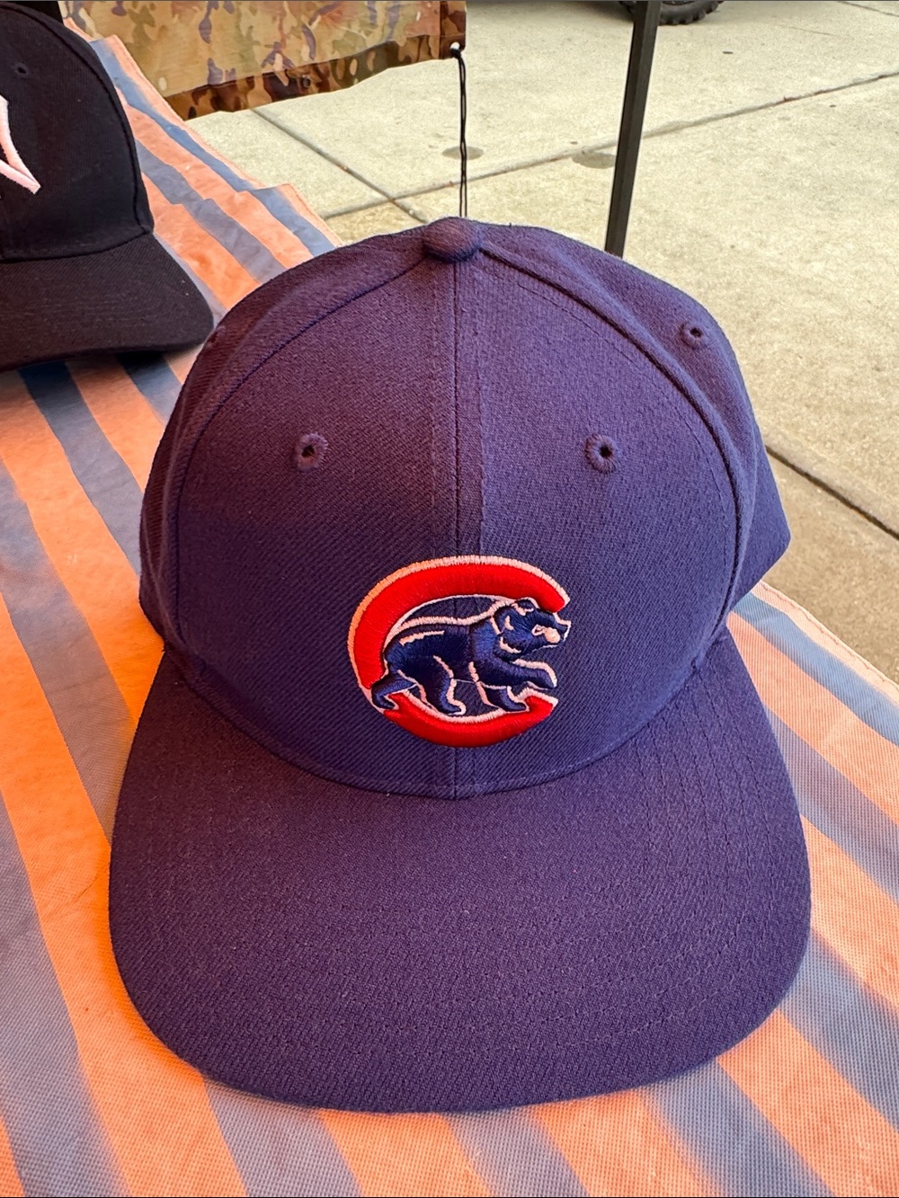Chicago Cubs Youth Navy Baseball Cap with Red C Bear Logo